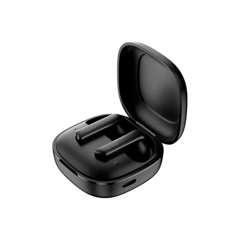 Fone de Ouvido Bluetooth QCY HT05 Melobuds ANC, Fone Cancelamento de Ruído Ativo, 40db ANC Headphone com 6 Microfone, 30 Tempo de Jogo (Preto)